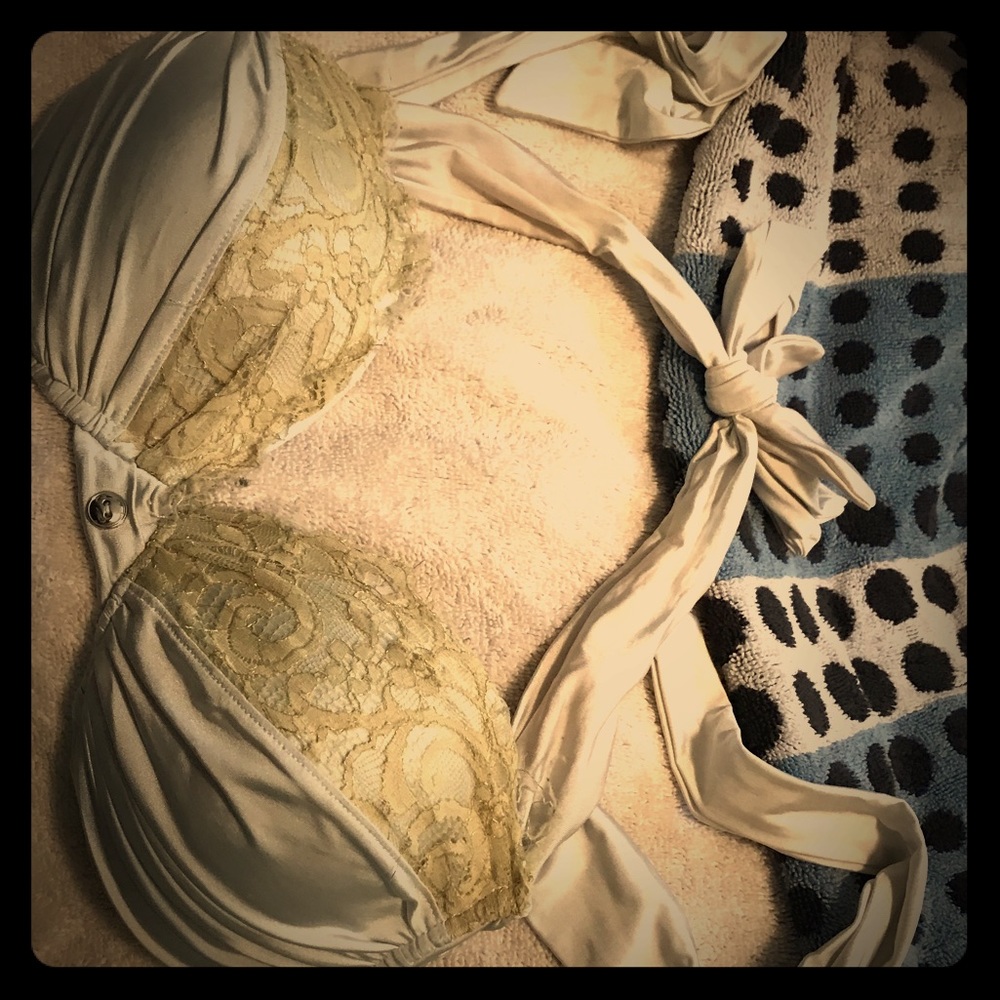 Beach bunny white push up  lace swimsuit